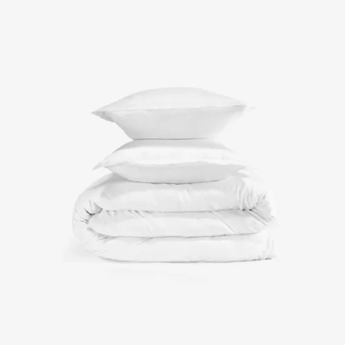 White / Queen Performance® Duvet & Sham Set - Solid