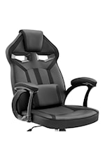 Armen Living Aspect Contemporary Adjustable Racing Gaming Chair with Lumbar Support