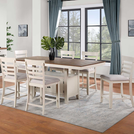 7-Piece Counter-Height Dining Set