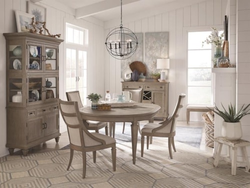 Transitional 5-Piece Dining Set