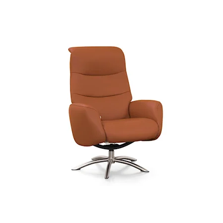 Q03 Contemporary Manual Recliner with Ottoman