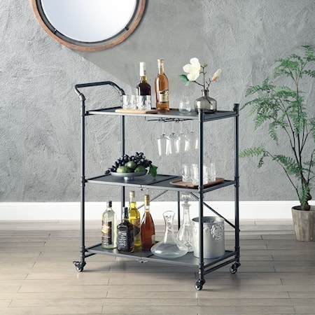 Folding Serving Cart