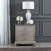 Contemporary Drawer Night Stand with Charging Station