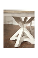 Riverside Furniture Myra Rectangle Dining Table with Double Pedestals