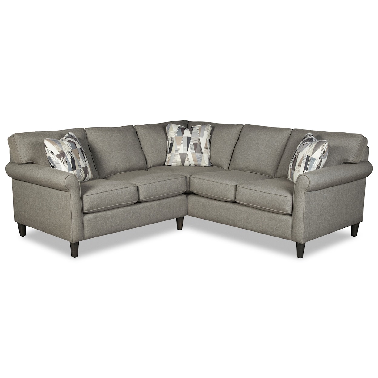 Hickory Craft M9 Custom - Design Options 4-Seat Sectional Sofa w/ RAF Return Sofa