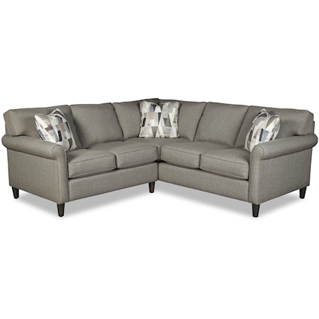 Customizable 4-Seat Sectional Sofa w/ RAF Return Sofa