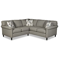 Customizable 4-Seat Sectional Sofa w/ RAF Return Sofa