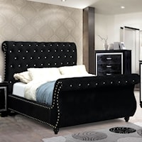 Queen Upholstered Sleigh Bed