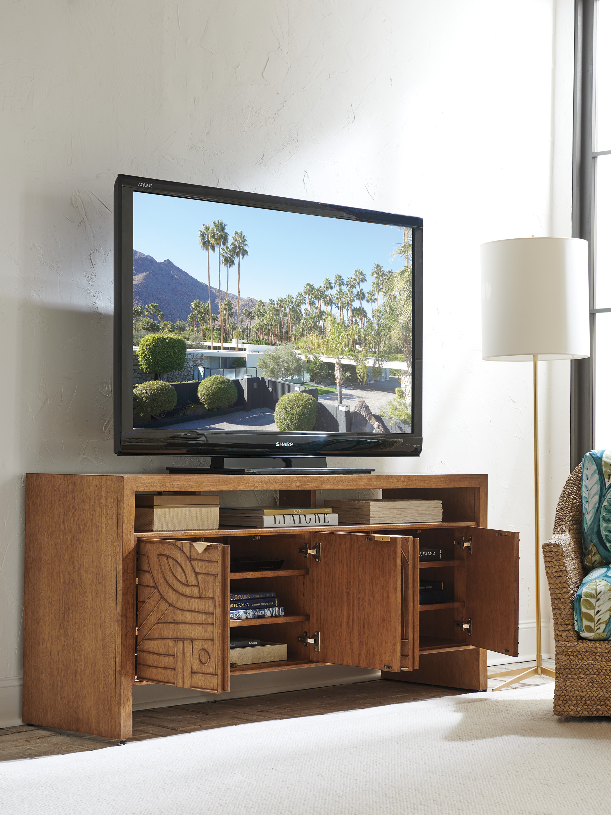 Tommy Bahama Home Palm Desert Manning Media Console