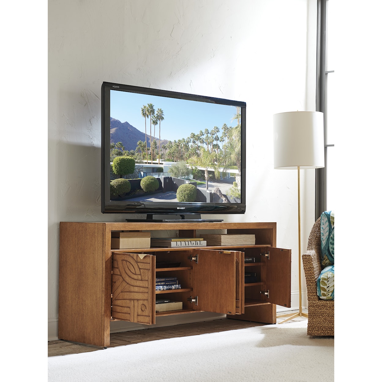 Tommy Bahama Home Palm Desert Manning Media Console