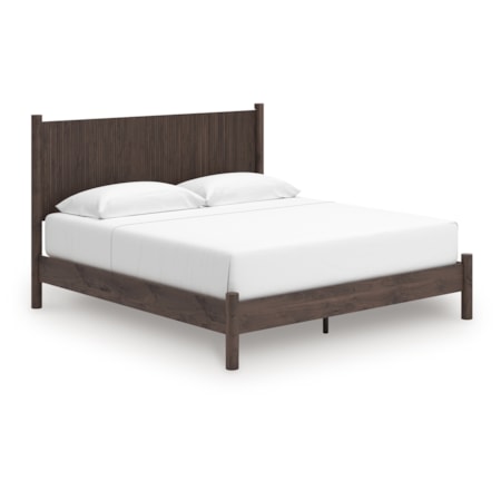 King Panel Platform Bed