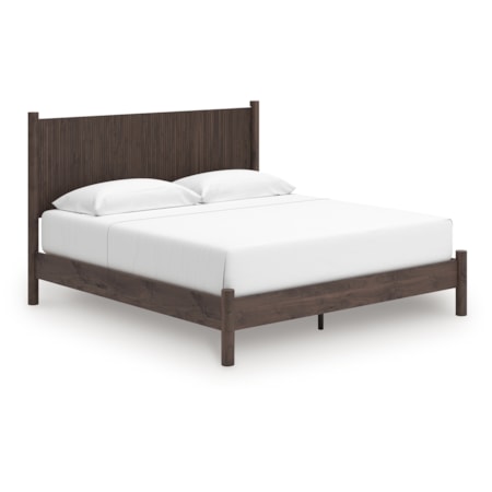 King Panel Platform Bed