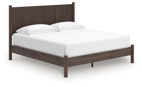 King Panel Platform Bed