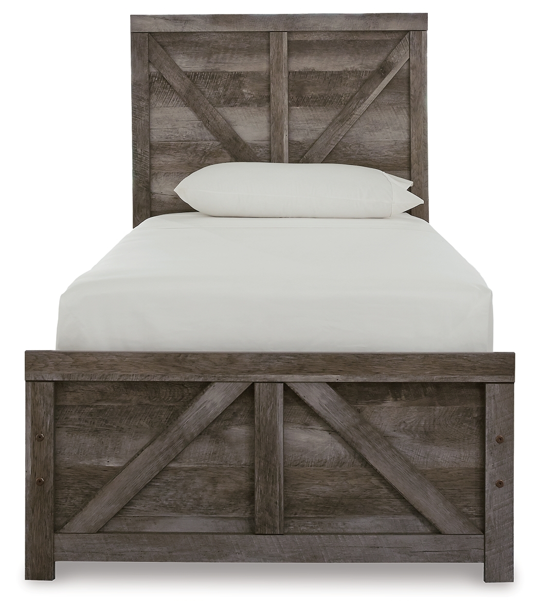 Signature Design by Ashley Wynnlow Twin Crossbuck Panel Bed