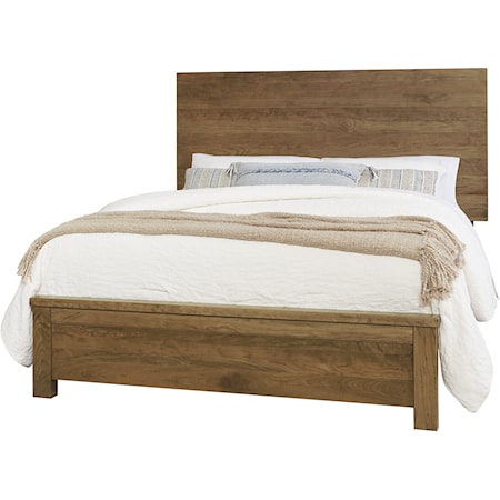 Rustic  Queen Plank Bed