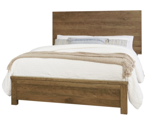 Transitional Queen Plank Bed