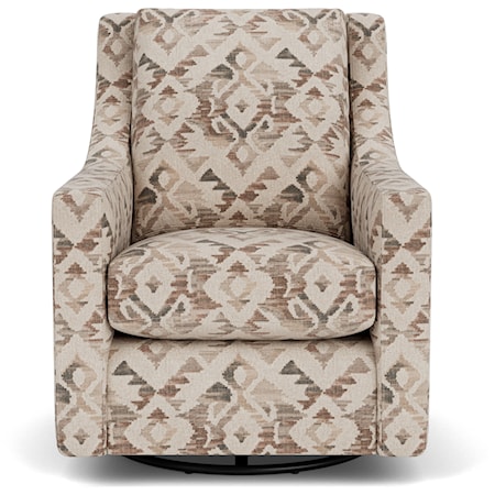 Contemporary Swivel Glider with Slope Arms