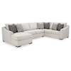 Ashley Furniture Benchcraft Koralynn 3-Piece Sectional With Chaise