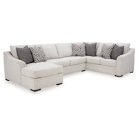 3-Piece Sectional With Chaise in Performance Fabric