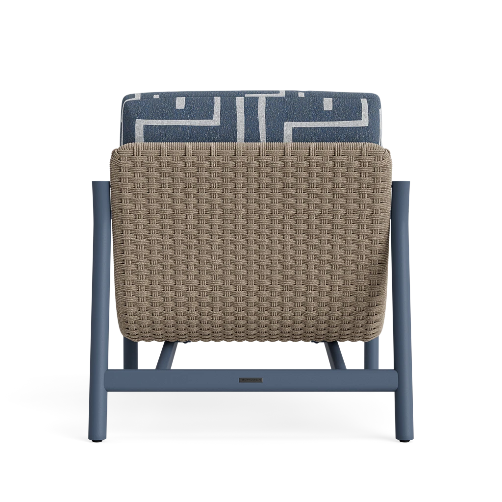 Modern Cushioned Woven Lounge Chair