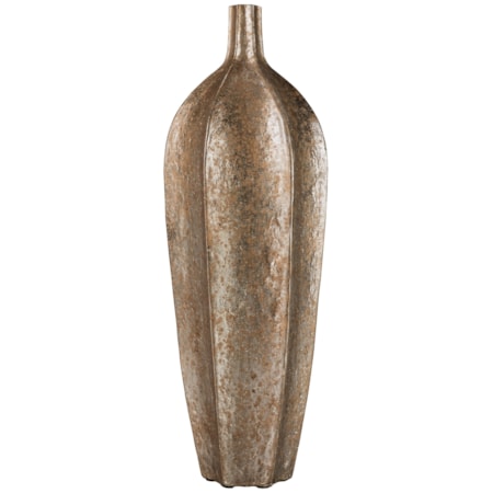 Derion Antique Gold Finish Vase