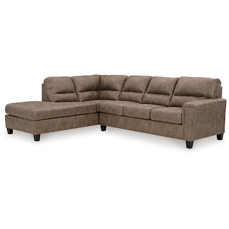 2-Piece Sectional w/ Sleeper and Chaise
