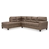 Signature Design by Ashley Furniture Navi 2-Piece Sectional w/ Sleeper and Chaise