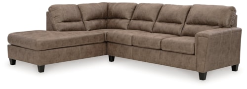 2-Piece Sectional w/ Sleeper and Left Chaise