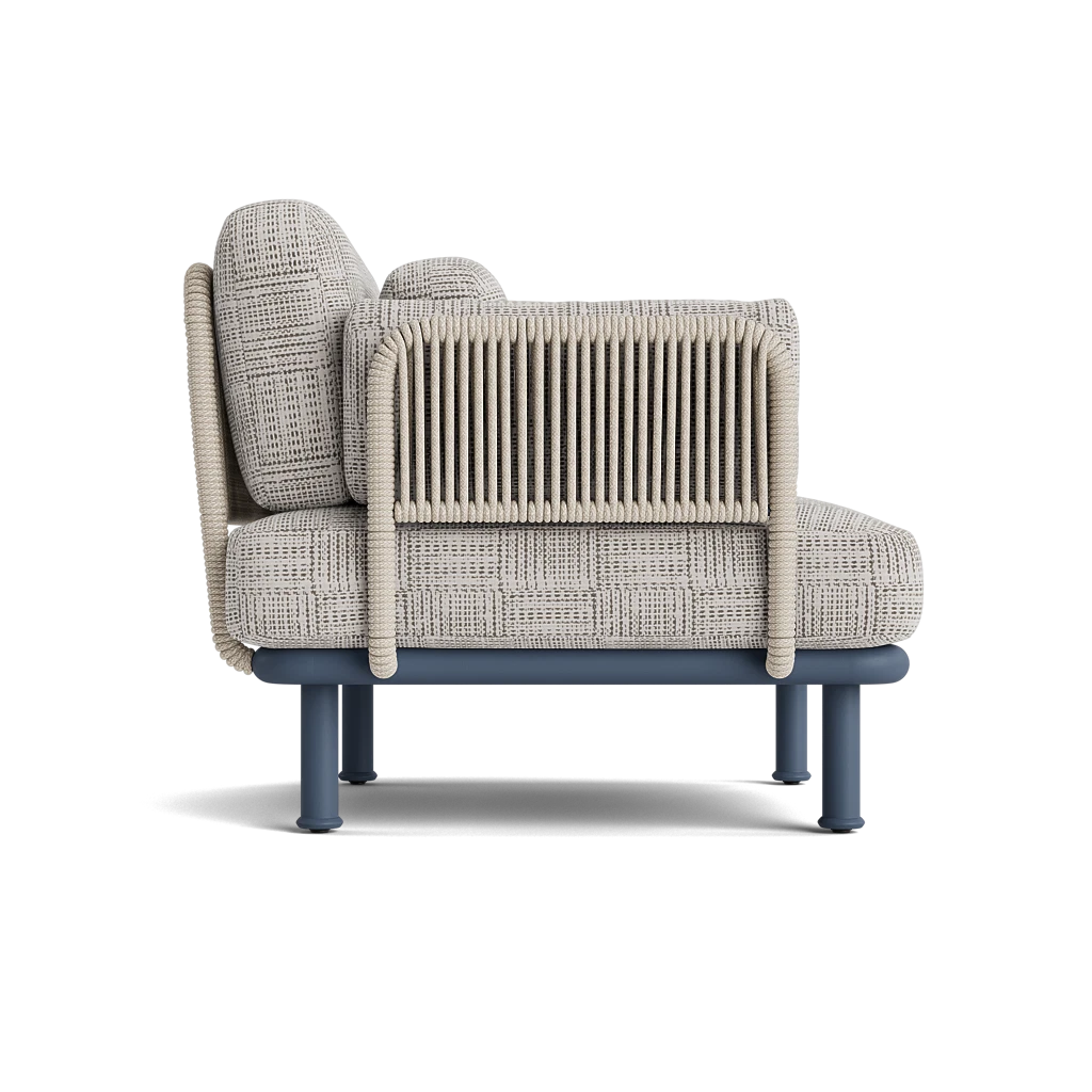 Brown Jordan Trentino 3-pc. Conversation Set w/Rope Accent