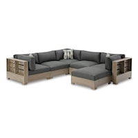 Casual 6-Piece Outdoor Sectional Sofa