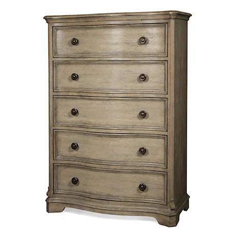 5 Drawer Chest with Cedar-Lined Bottom Drawer