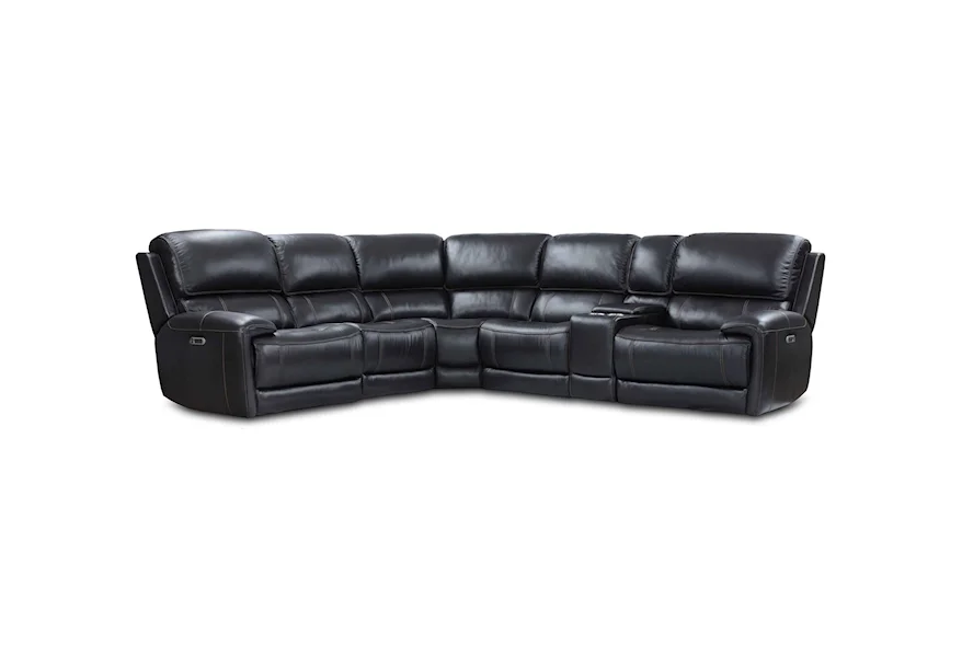 Empire 6-Piece Power Reclining Sectional by Parker Living at Galleria Furniture, Inc.