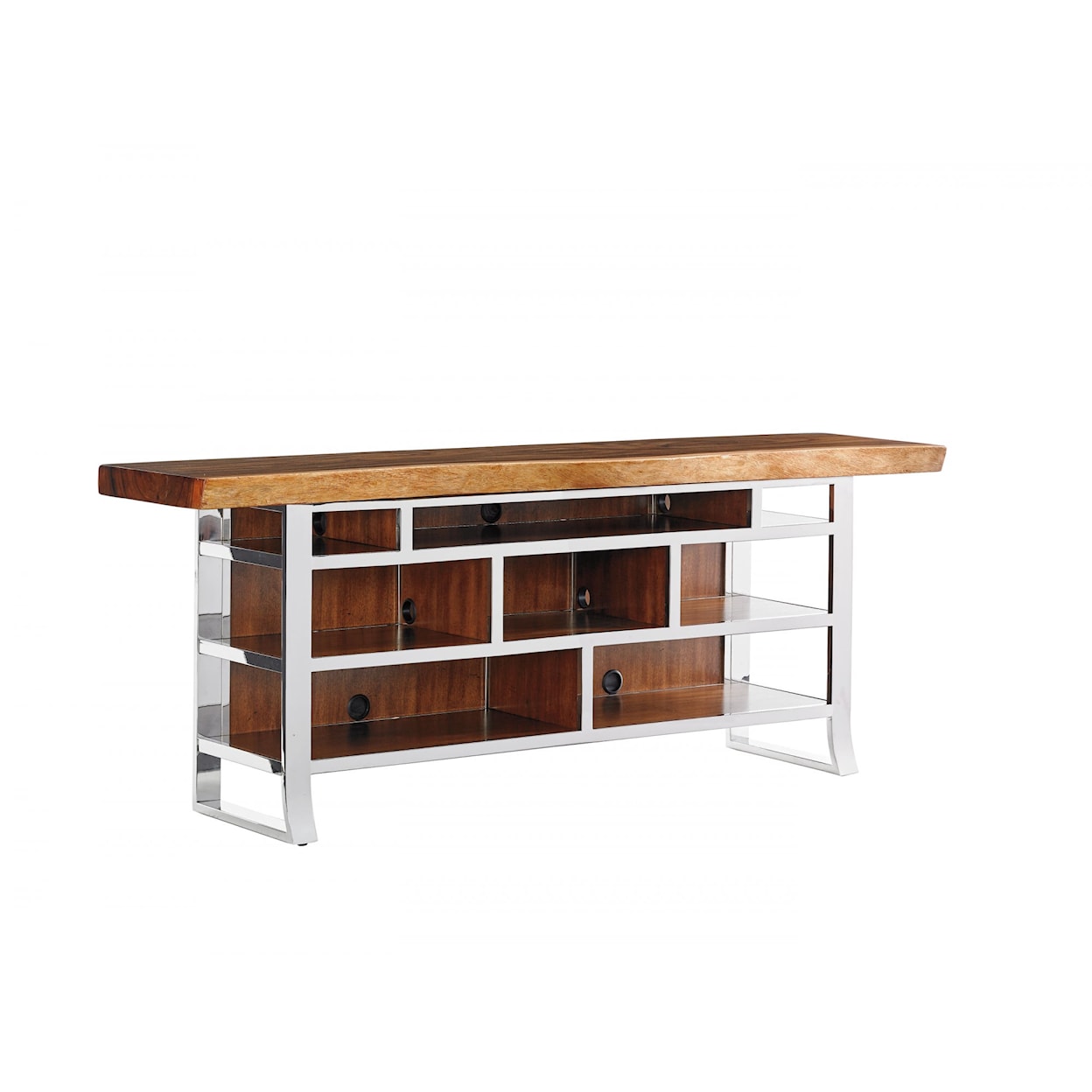 Sligh Studio Designs Media Console with Stainless Steel Base