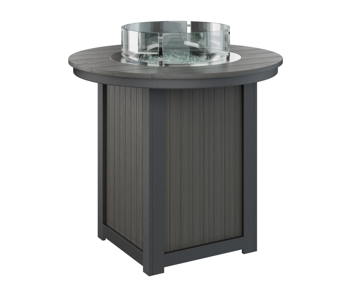 Donoma 44" Round Bar-Height Fire Table