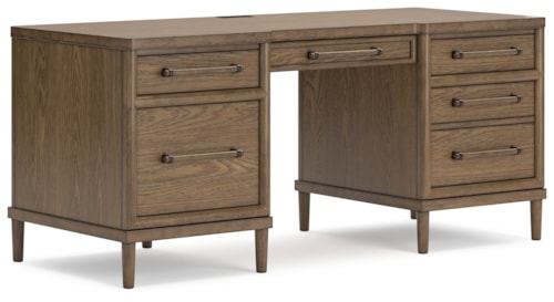 Mid-Century Modern 68" Home Office Desk