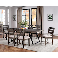 Transitional 7-Piece Dining Set