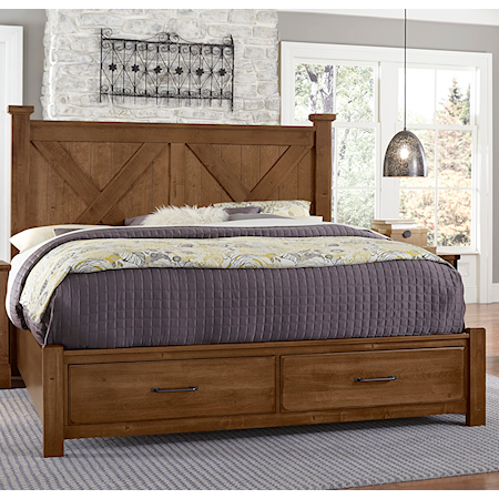 King Storage Bed