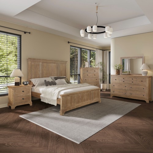 Traditional 5-Piece King Panel Bedroom Set