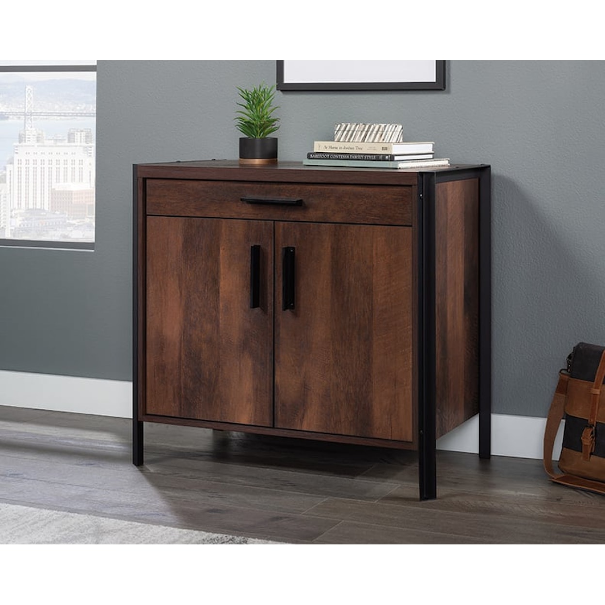 Sauder Briarbrook 2-Door Library Cabinet