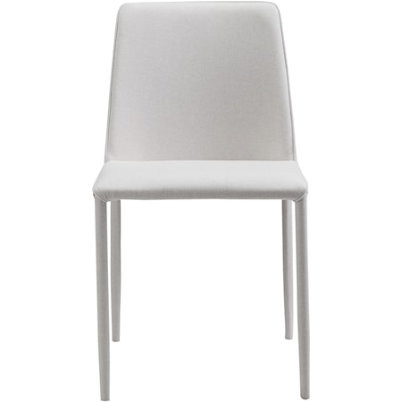 White Polyester Dining Chair