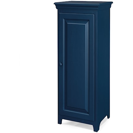 Solid Pine 1 Door Jelly Cabinet with 3 Adjustable Shelves