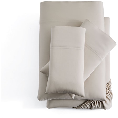 Oversized Queen Driftwood Rayon From Bamboo Duvet Sheet Set