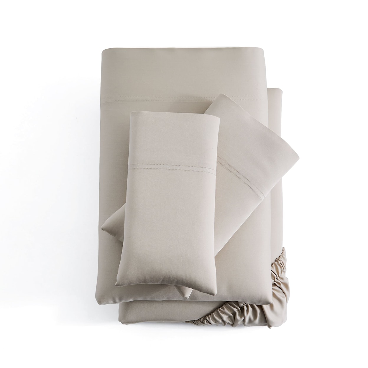 Malouf Rayon From Bamboo Duvet Set Oversized Queen Driftwood Rayon Sheet Set