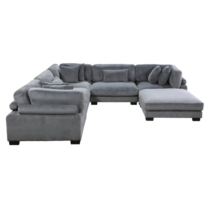 Homelegance Traverse 6-Piece Sectional Sofa with Ottoman