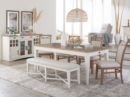 Farmhouse 7-Piece Dining Set with Buffet