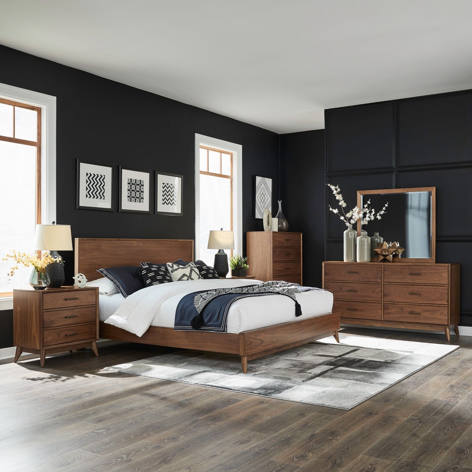 Queen Platform Bed Set