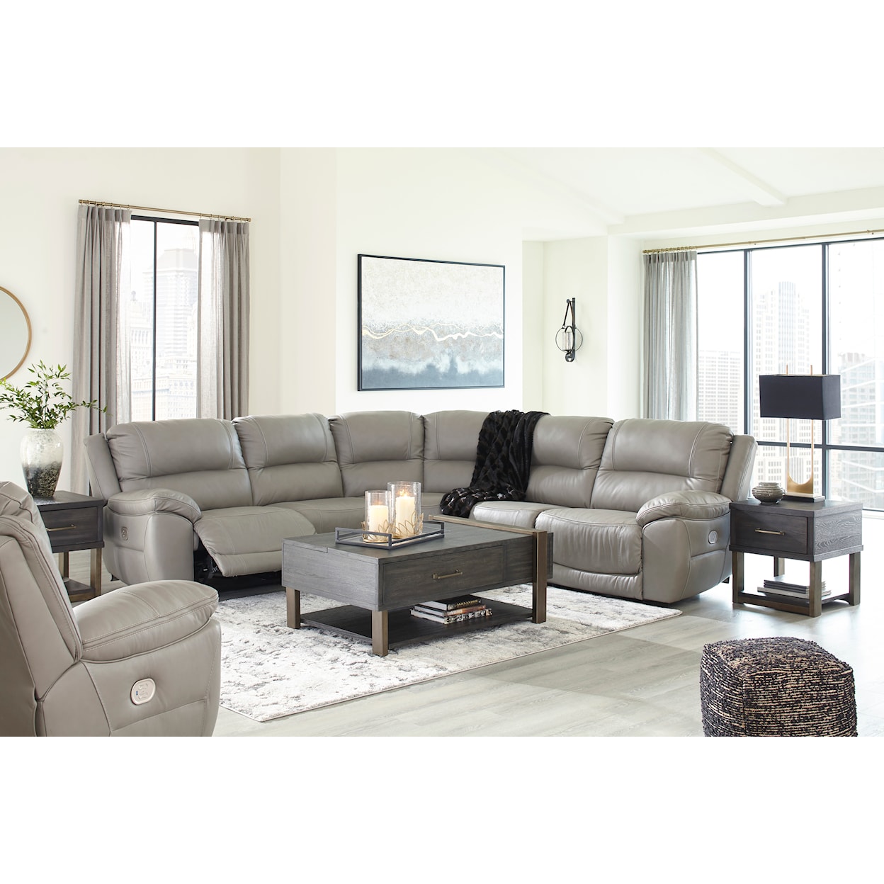 Signature Design by Ashley Dunleith Power Reclining Set