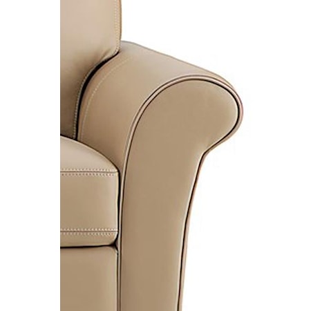 Transitional Pushback Reclining Chair