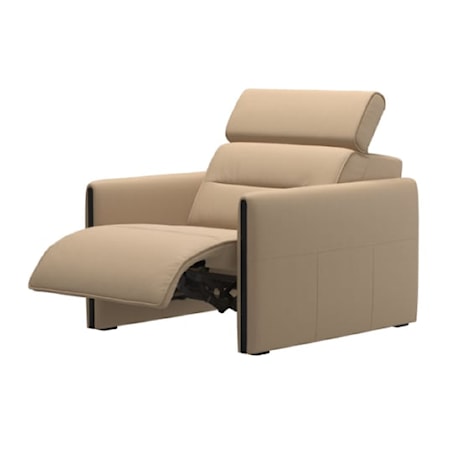 Power Recliner with Wood Arms