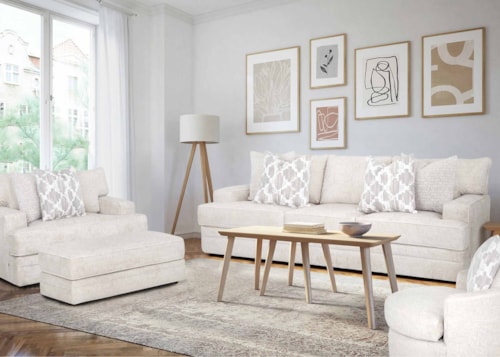 Transitional 4-Piece Living Room Set